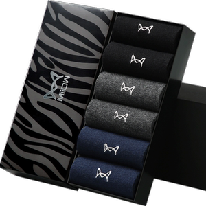 
Cat men's socks men's mid-tube socks pure cotton cotton odor and antibacterial black sweat-absorbent long tube men's cotton socks