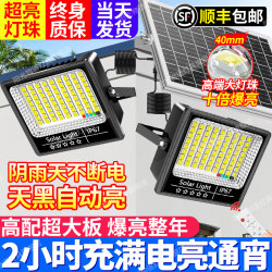 2025 New Model One-To-Two Solar Outdoor Lights, Home Garden Lights, New Outdoor Waterproof Sensor Lighting Street Lights
