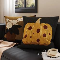 Retro Pillow, Living Room Sofa Pillowcase, Office Bay Window Back Cushion, Cushion, High-End Bedroom Bedside Waist Pillow