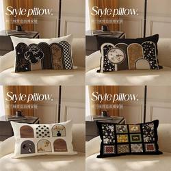 New Chinese-Style Melard Pillow, Double-Sided Antique-Style Home Cushion, Living Room Sofa Cushion, Car-Specific Backrest