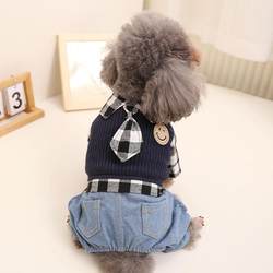 New Autumn Trendy Brand Casual Plaid Pet Clothes