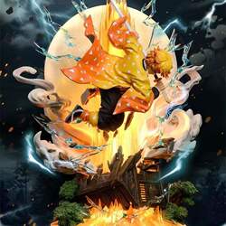 Demon Slayer Figure Blind Box Nezuko Tanjiro Inosuke Anime Gk Model Statue Gift Toy