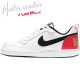 Nike COURT BOROUGH Chicago white and red women's sports and casual low-top sneakers DD8495-106