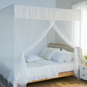 
New household bedroom mosquito nets, Class A children's bed mosquito nets, easy to remove and wash, full-cover single bed mosquito nets for rental rooms