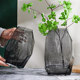 Modern simple geometric original color glass vase model room Nordic light luxury ornaments creative home soft decorations