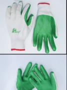 Găng tay màng Jiahu bảo hộ lao động công trường xây dựng dây chuyền gạch tẩm keo găng tay bọc cao su chống cắt găng tay bền