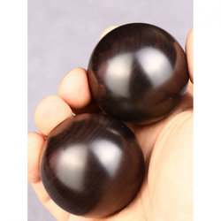 Fitness Ball, Handball, Ebony Rosewood Fitness Ball, Hand Massage for Middle-Aged and Elderly People, Solid Hand-Spinning Ball, Hand-Held Ball