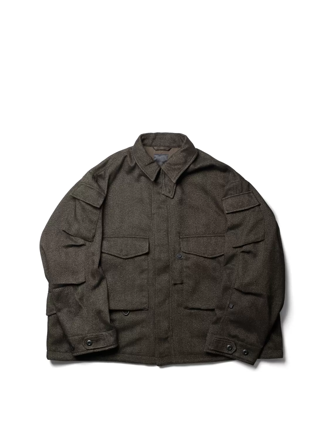 DAIWA PIER39 TECH MIL BDU JACKET (TWEED) DAIWA PIER39 TECH MIL BDU