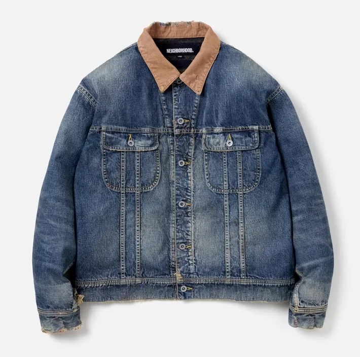 大D 预约NEIGHBORHOOD SAVAGE DENIM LINED JACKET 23AW 夹克-Taobao