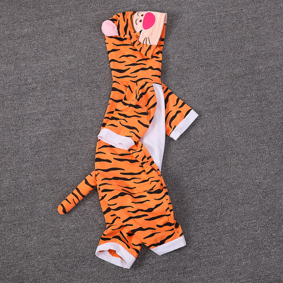 
Children's Summer Tigger Performance Costumes Children's Summer Cotton Pajamas One-piece Girls Little Tiger Children's Clothing Animal Performance Costumes