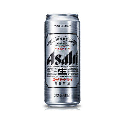 Asahi朝日啤酒超爽系列 生啤酒500ml*24罐*1箱 黄啤