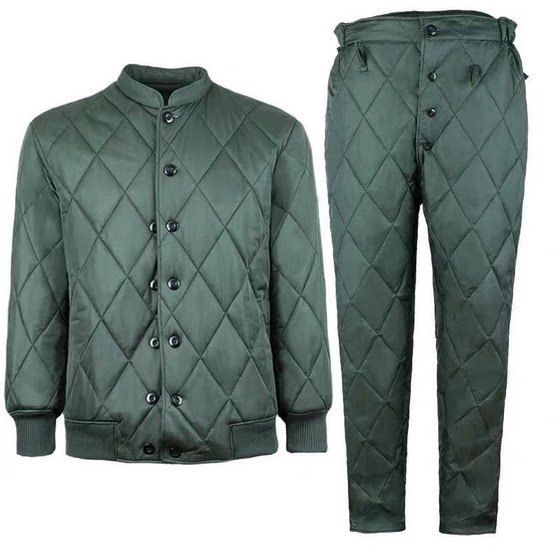 Genuine warmth area Cold District Green cotton jacket cotton jacket -style winter pine branches green single top short cotton jacket suit
