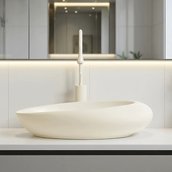 Creative and Unique Ceramic Countertop Washbasin, Bathroom Art Washbasin, Balcony Washbasin, Single Basin