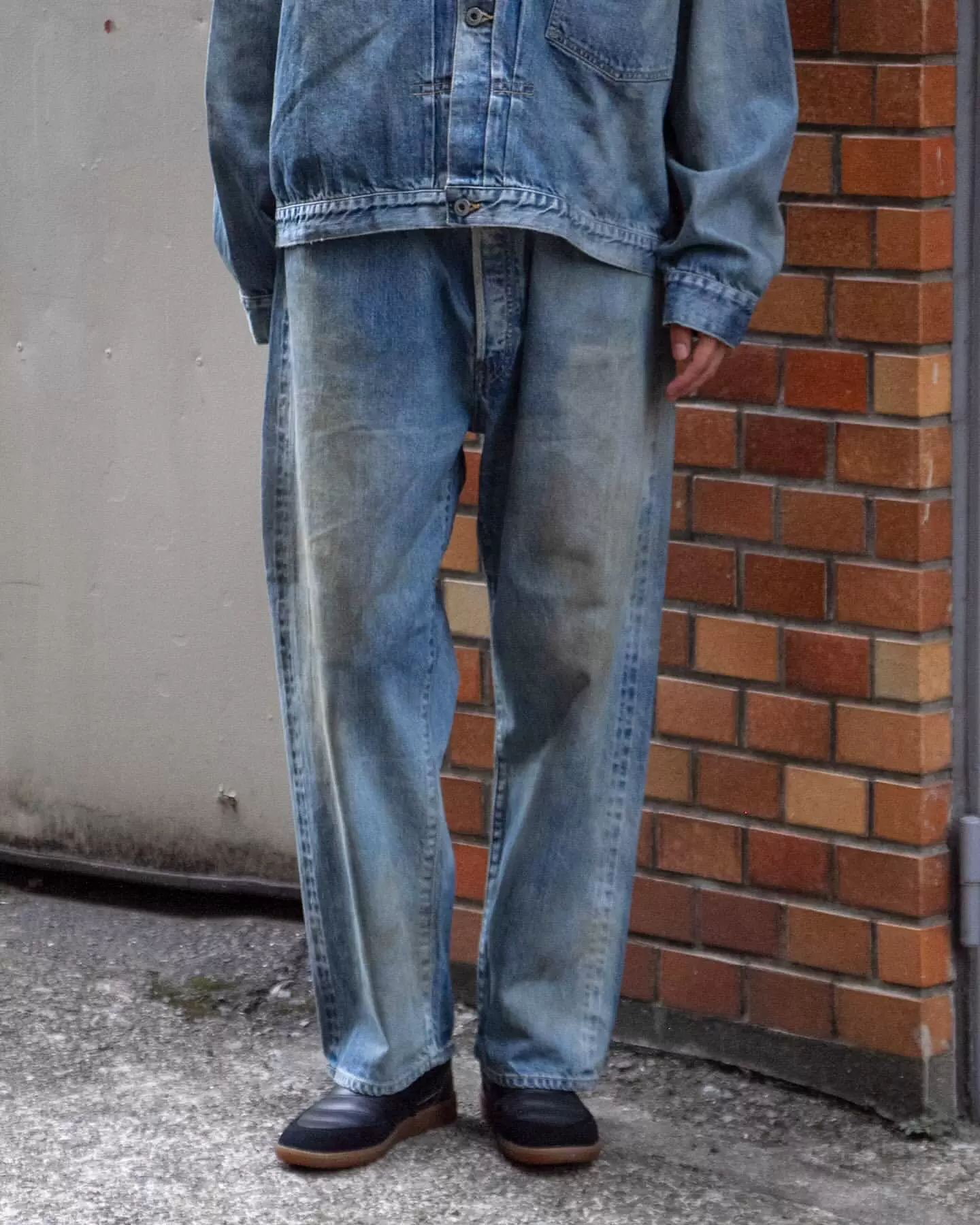 A.PRESSE Vintage Gray Denim Pants a.presse Vintage Gray Denim Pants