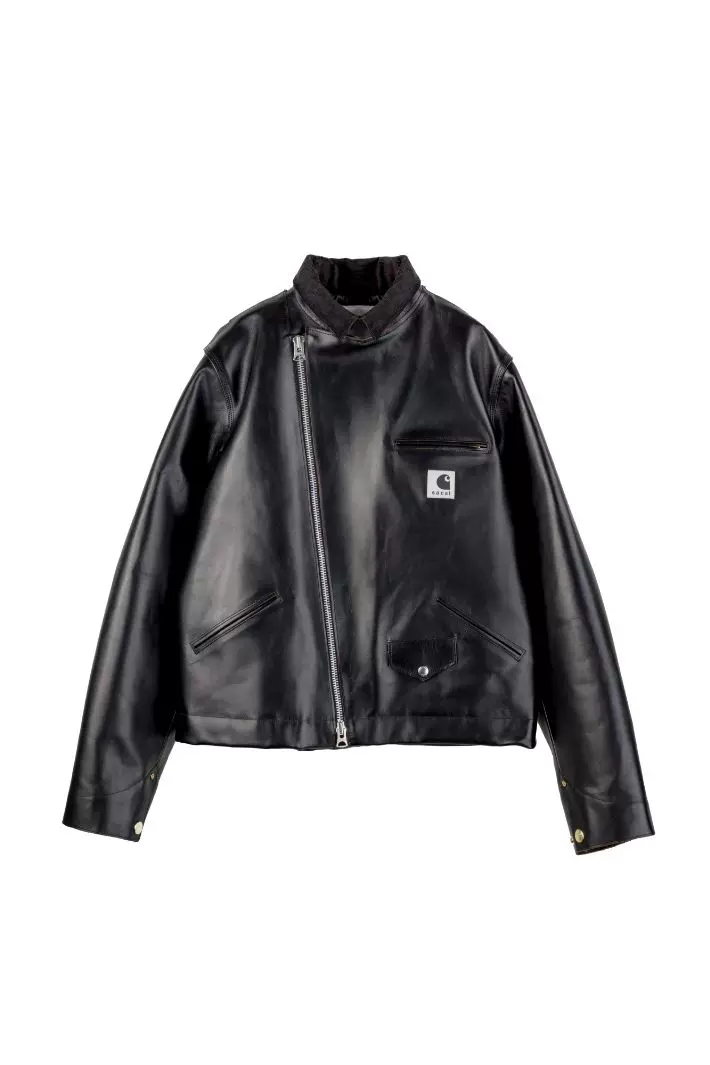 代购KHOKI Washed wool zip up jacket 水洗羊毛双面夹克24AW