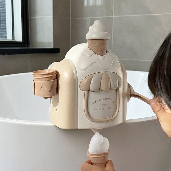 
Children's ice cream bubble making machine baby happy bathing toys baby bathroom bathing and coaxing baby magic tool
