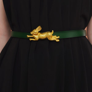 
Kamo's original rabbit series can be freely matched with high-end versatile belts with rabbit head alloy interchangeable buckles.
