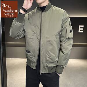 
Oriental camel jacket men's spring baseball collar jacket trendy versatile high-end spring and autumn pilot uniform top