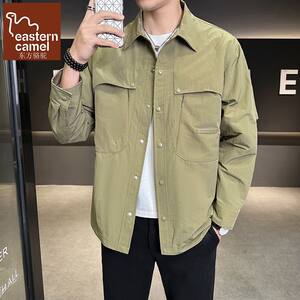 
Oriental Camel spring men's trendy brand lapel shirt style jacket trendy casual jacket youth new fashion personality