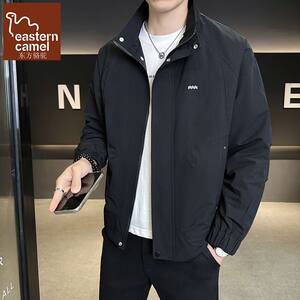 
Oriental Camel Stand Collar Jacket Men's Work Jacket Autumn Trendy Brand Casual Handsome Spring Autumn Men's Gown Top