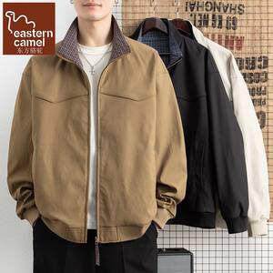 
Oriental Camel Bomber Jacket Men's 2026 Spring and Autumn New American Loose Casual Stand Collar Work Jacket