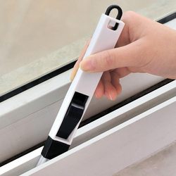 Window Groove Brush, Kitchen Cleaning Tool Brush with Dustpan, Crevice Brush, Groove Brush, Air Conditioner Groove Cleaning Brush