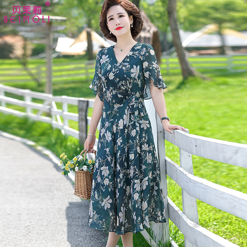 YANGTA 중년 여성 여름 원피스