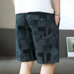 Summer Thin Casual Shorts, Five-Point Shorts for Outdoor Wear, Mid-Length Pants, Men's Summer Trendy Loose Five-Point Pants