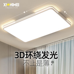 Xinzhimei Eye-Protecting Living Room Lamp Modern Simple and Elegant Ultra-Thin Led Ceiling Lamp Rectangular Home Hall Lighting Fixture