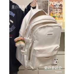Japanese Style Campus Simple Versatile Backpack Female High School Student Junior High School Student School Bag Large Capacity Backpack Male Trend