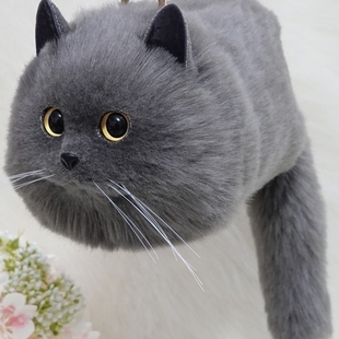 猫泰萌 ins风少女心猫咪链条斜挎包
