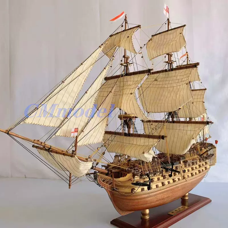 勝利號木質風帆船模型HMS VICTORY 英國手工古戰艦成品- Taobao