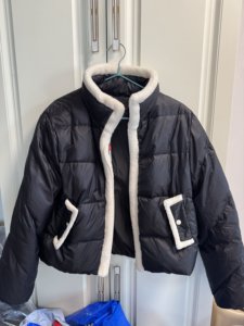 
Metwei women's down pants winter warm stand-up collar thickened duck down jacket loose comfortable casual down jacket top