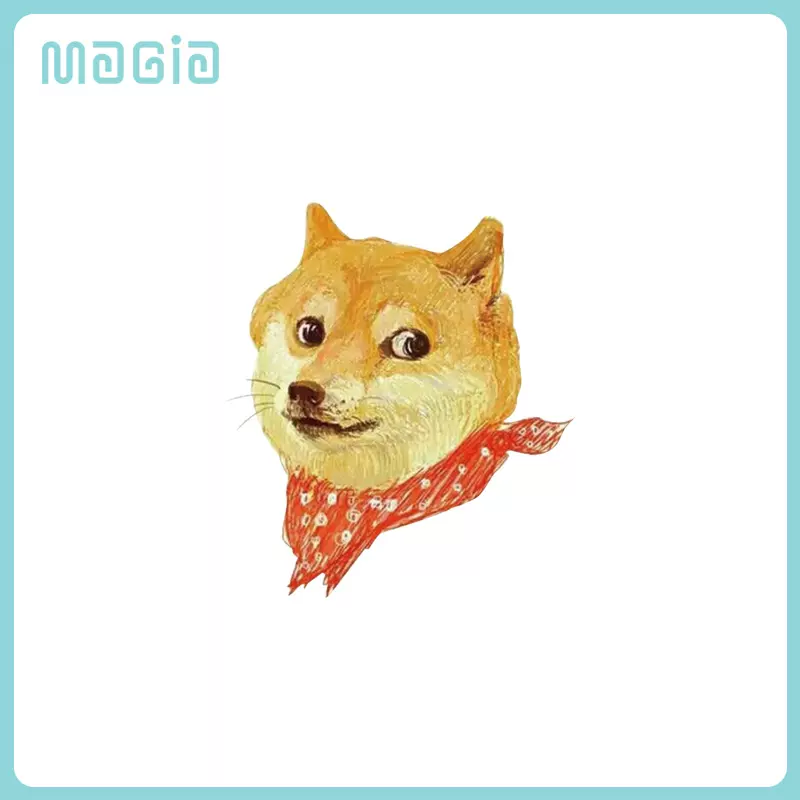 可爱小清新纹身贴男女小狗动物犬单身狗网红萌宠