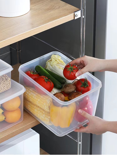 Zhengbao 冷蔵庫収納ボックス - 大容量、密閉式食品容器(果物&野菜用) Zhengbao 冷蔵庫収納ボックス - 大容量、密閉式食品容器(果物&野菜用)