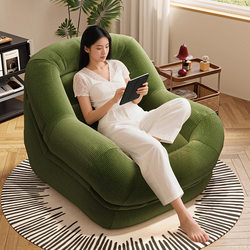 Lazy Sofa That Can Recline and Sleep, Small Sofa, Tatami, Balcony, Bedroom, Living Room, Single-Person French Retro Recliner