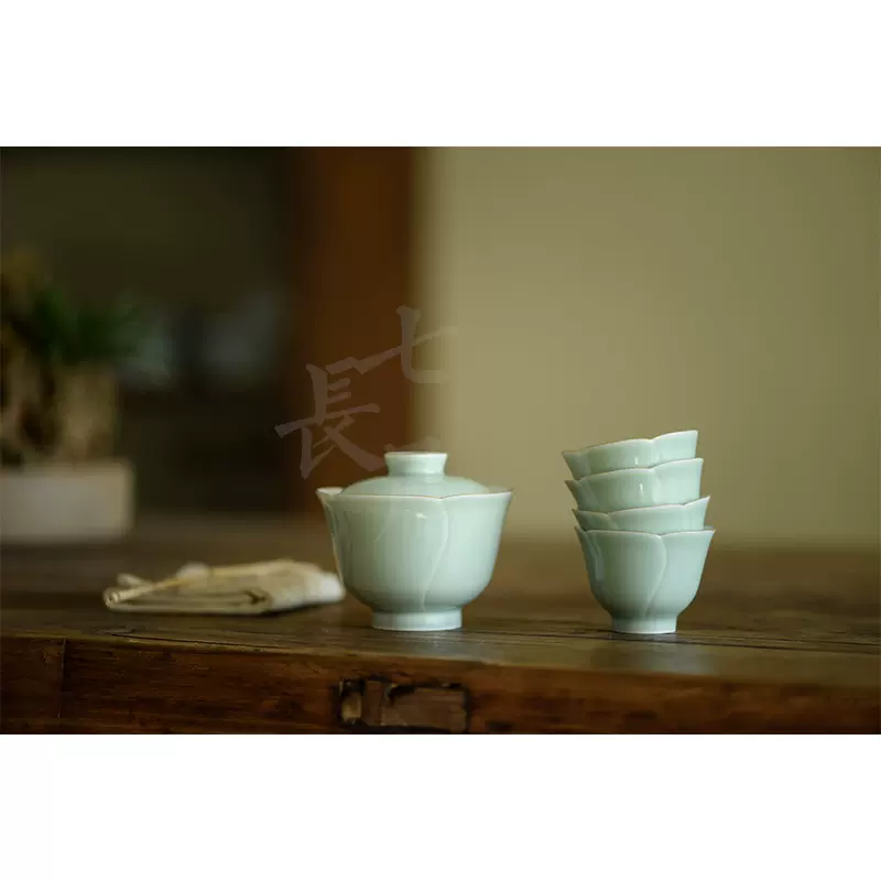 宝扇】C-1180 茶道具/茶碗 七宝繋/中村秋峰 作/無地箱/美品-