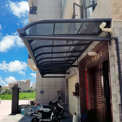 Aluminum Alloy Rain Canopy Outdoor Rainproof Villa Window Sunshade Shed Durable Board Courtyard Sunshade Eaves Door Canopy Rain Shelter
