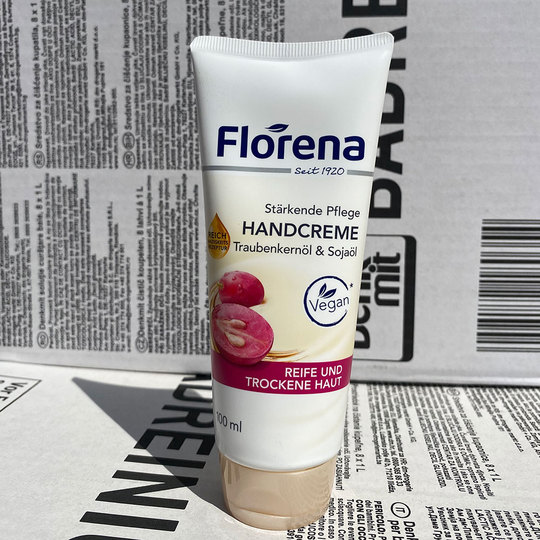 Crme Mains Hydratante Florena - Graines de Raisin & Aloe Vera - 100ml