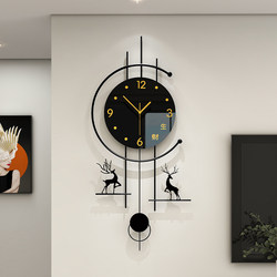 2025 Creative Decorative Living Room Wall Clock Light Luxury High-End Clock Modern Simple and Elegant Home Wall Clock