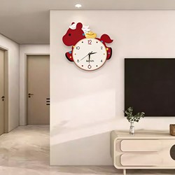 Modern Minimalist Living Room Wall Clock 2026 New Model, Get Rich Immediately, Creative Clock, Light Luxury, High-End Feel, Wall-Mounted Clock