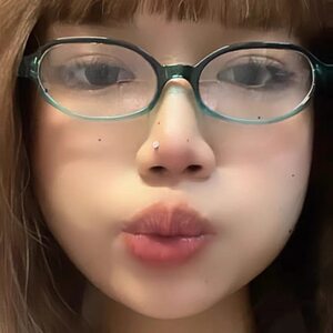 
Two-dimensional Japanese comic flat-glass hot girl myopia retro non-face glasses frame
