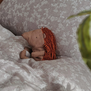 
Song Dynasty aesthetic light gray high-end class A cotton yarn-dyed jacquard double-layer yarn quilt cover single piece 1.8 bed four-piece set