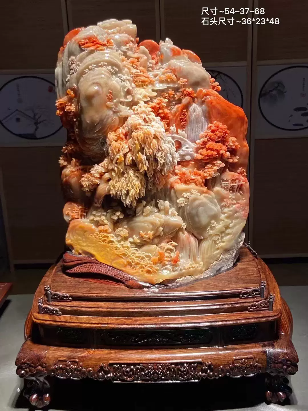 田黄石印章老挝石瑞兽雕件寿山芙蓉结晶体现代风格玉石把件收藏品