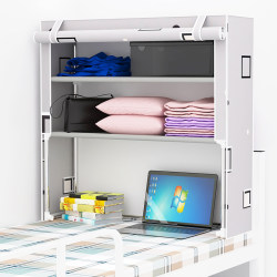 New Bed Fabric Wardrobe Dormitory College Student Multi-Layer Storage Dormitory Bunk Bed Bedside Storage Cabinet Shelf