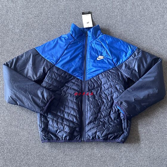 
NIKE THERMA-FIT men's stand collar casual warm loose short cotton jacket FB8196-410