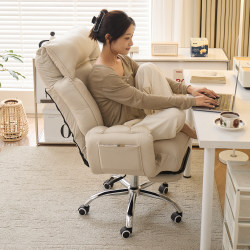 Reclining Chair That Can Be Used for Sitting and Lying Down, Foldable Lazy Chair with Backrest, Home Computer Chair, Nap Sofa Chair, Office Chair, Dormitory Chair