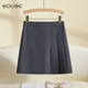 Gray pleated skirt for women in summer 2025 new suit short skirt high waist slim A-line small commuter skirt
