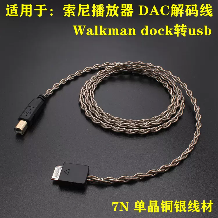 適用於SONY索尼WMC-NWH10 walkman dock轉usb解碼耳放線OTG音頻線