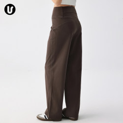 Women's Sports Pants for Autumn and Winter, Loose-Fitting, Quick-Drying, Pilates, Running, Yoga, Fitness Wear, Long-Sleeved Top and Pants Set